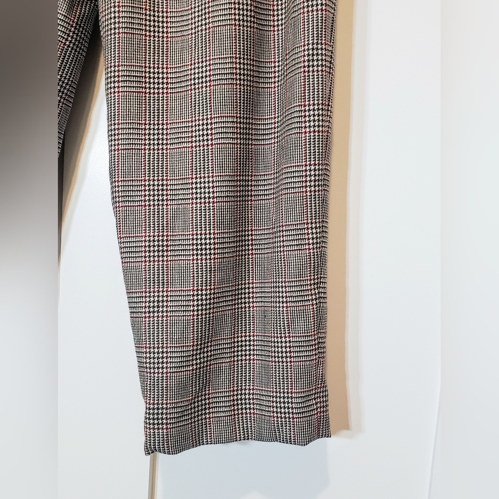 Talbots Vintage Plaid Wool Italian Fabric Trousers Pants Lined Size 12P - Picture 6 of 13